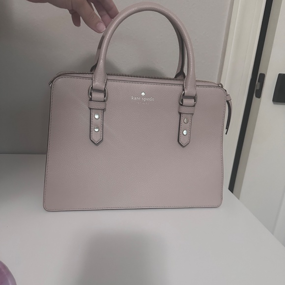 LIKE NEW Kate Spade Mulberry Street Lise Satchel - Warm Beige (#102) - Picture 2 of 9